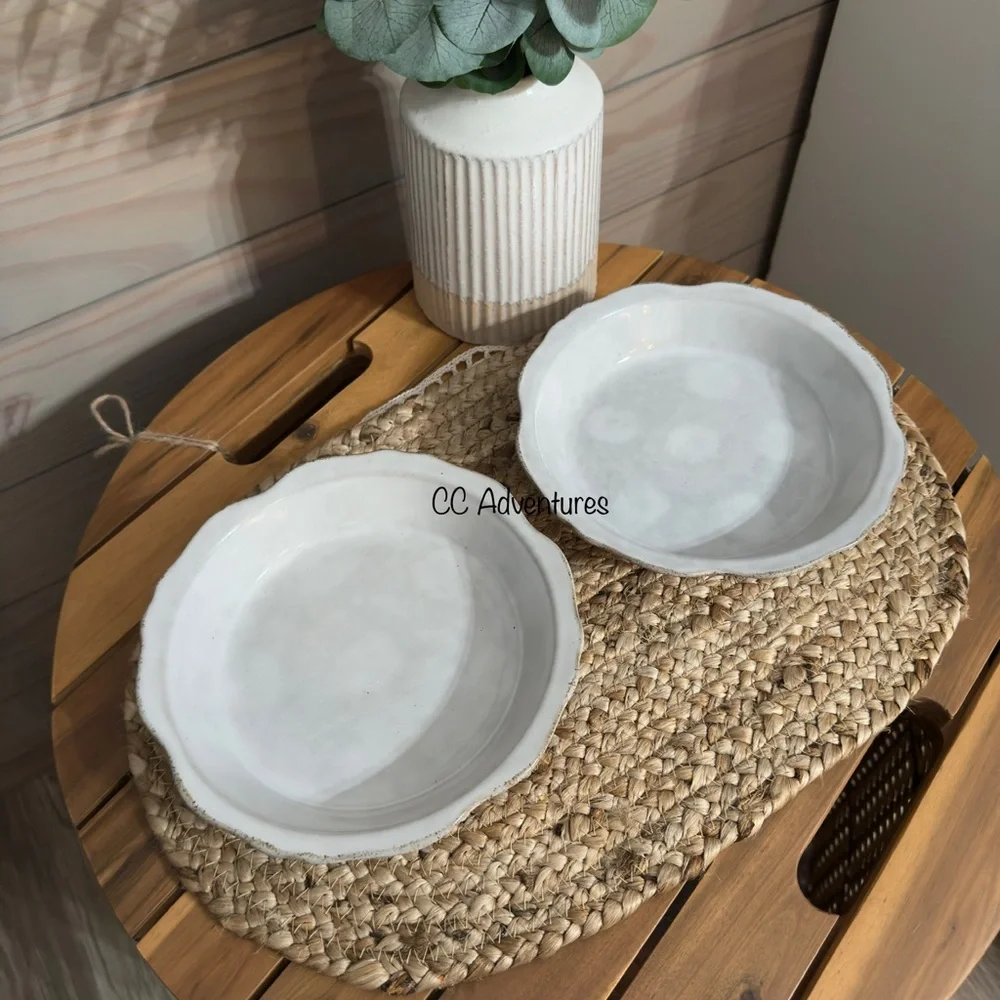 Hearth & Hand Set Of 4 Carved Edge Pasta/Grain Bowl Cream